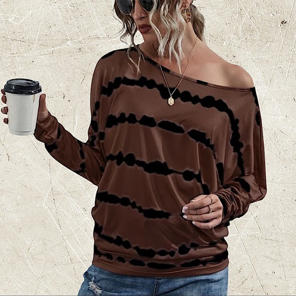 TIE DYE OFF THE SHOULDER TOP - Picture 7 of 10